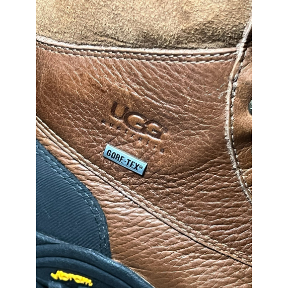 UGG Adirondack Tall Chestnut Leather Suede Boots - Picture 9 of 12